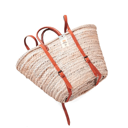 Woven Palm Backpack - Sustainable Market Bag